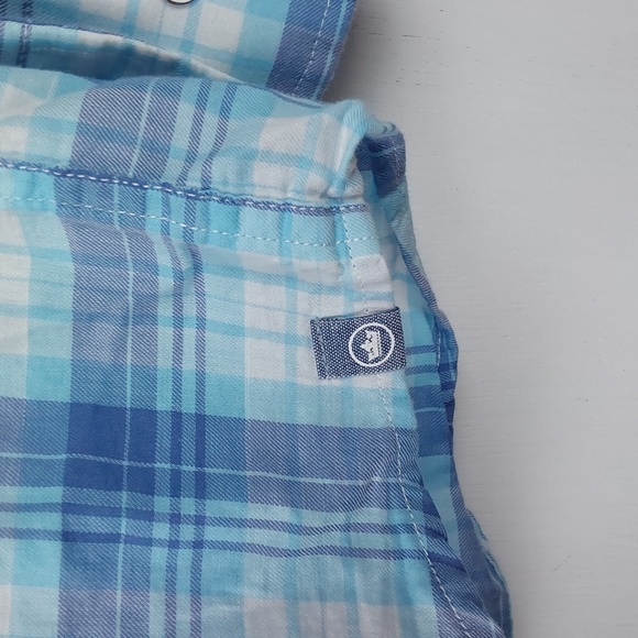 Peter Millar Mens Blue Plaid Long Sleeve Dress Shirt Button Down Preppy Sz.S - Picture 3 of 7